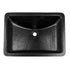 Hand Hammered 21 inch Venetian Dual Mount Bathroom Vanity Sink - Matte Black